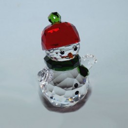 Swarovski Kristal | Silver Crystal | Kerst | Sneeuwman met Rode Hoed | 5288205